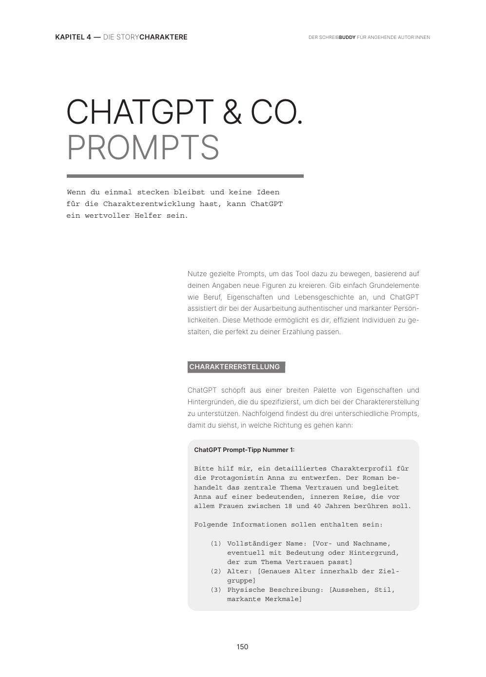 Teil 1: Fertige ChatGPT-Prompts – Beispielseite aus dem STORYBOOK