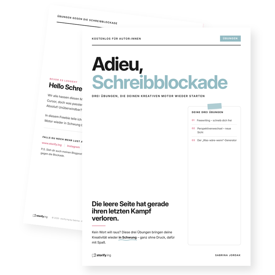 Vorschau: Adieu, Schreibblockade