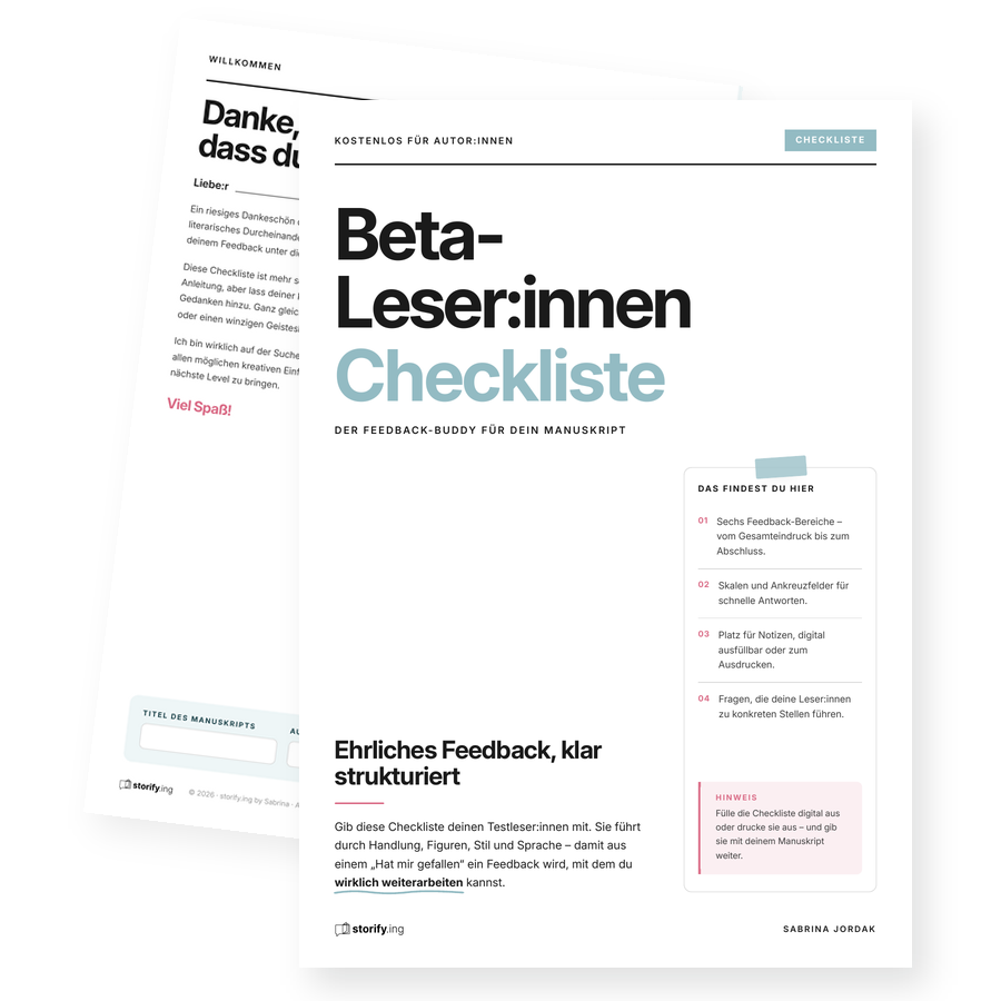 Vorschau: Beta-Leser:innen-Checkliste