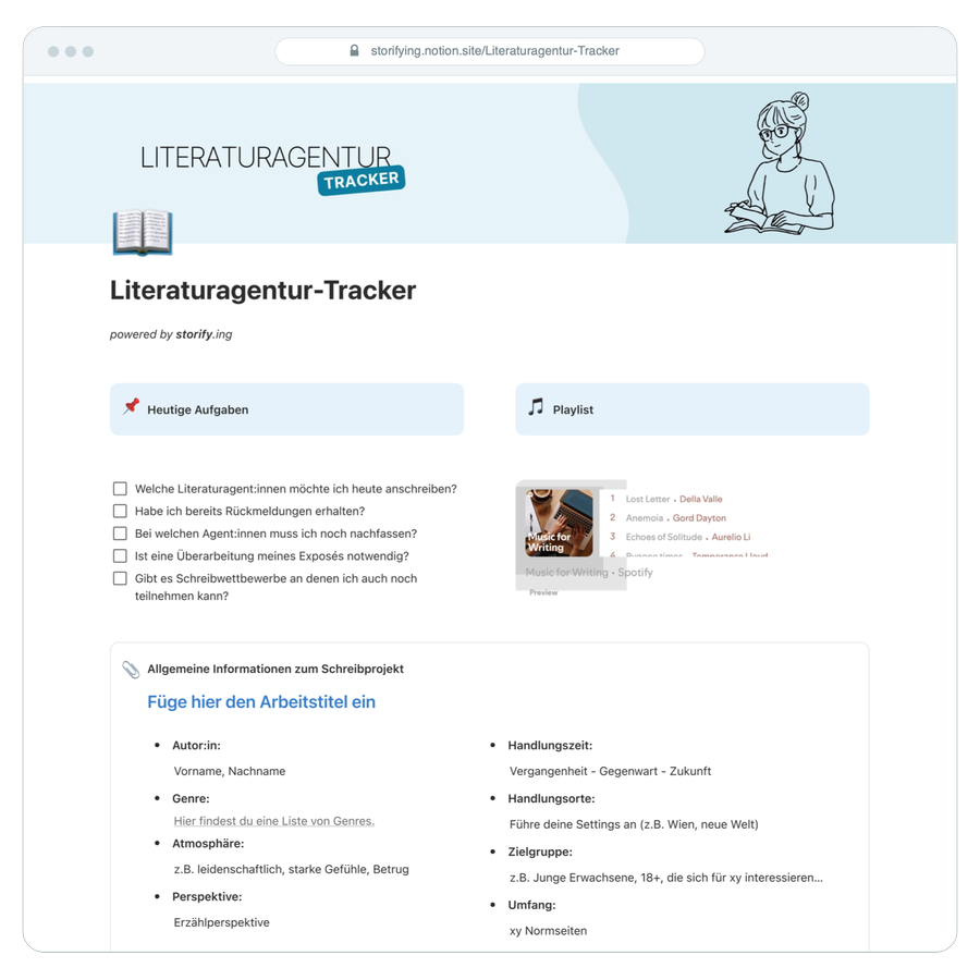 Vorschau: Der Literaturagenturen-Tracker